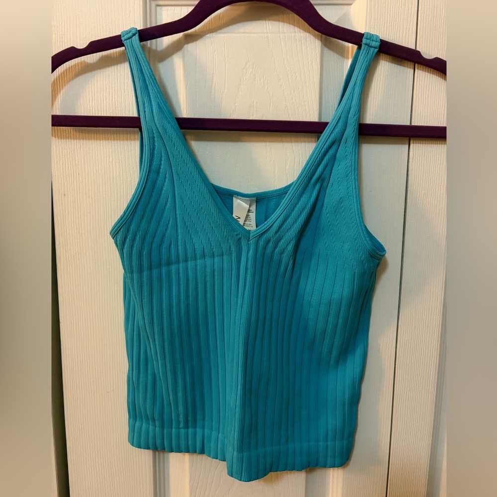 Nikibiki Vibrant Blue Ribbed Tank Top